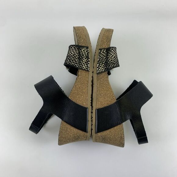 Mephisto Lissandra Wedge Sandals Adjustable Comfort Black Condor Leather 39 US 9 - Picture 14 of 16